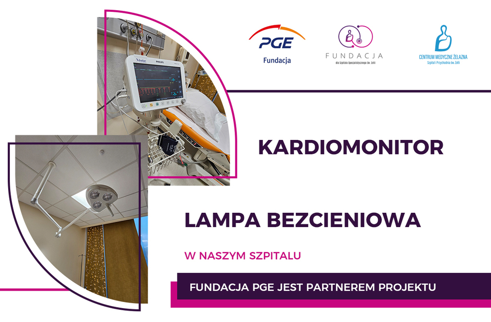 Nowy kardiomonitor i lampa bezcieniowa
