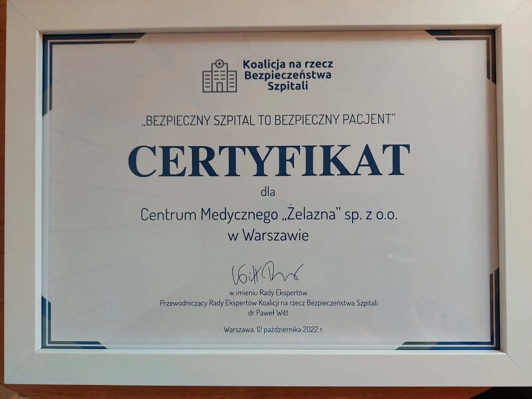 bezpieczny pacjent